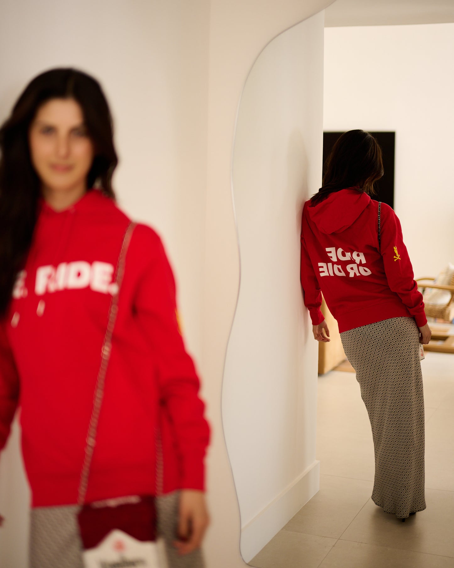 Red LE RIDE. Sweatshirt