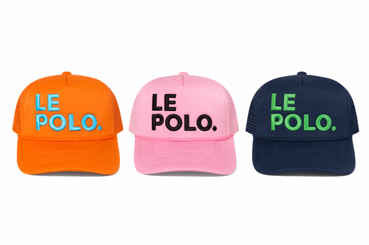 LE POLO. Trucker HAT NAVY - Embroidery