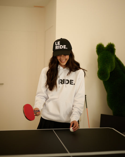 White LE RIDE. Sweatshirt