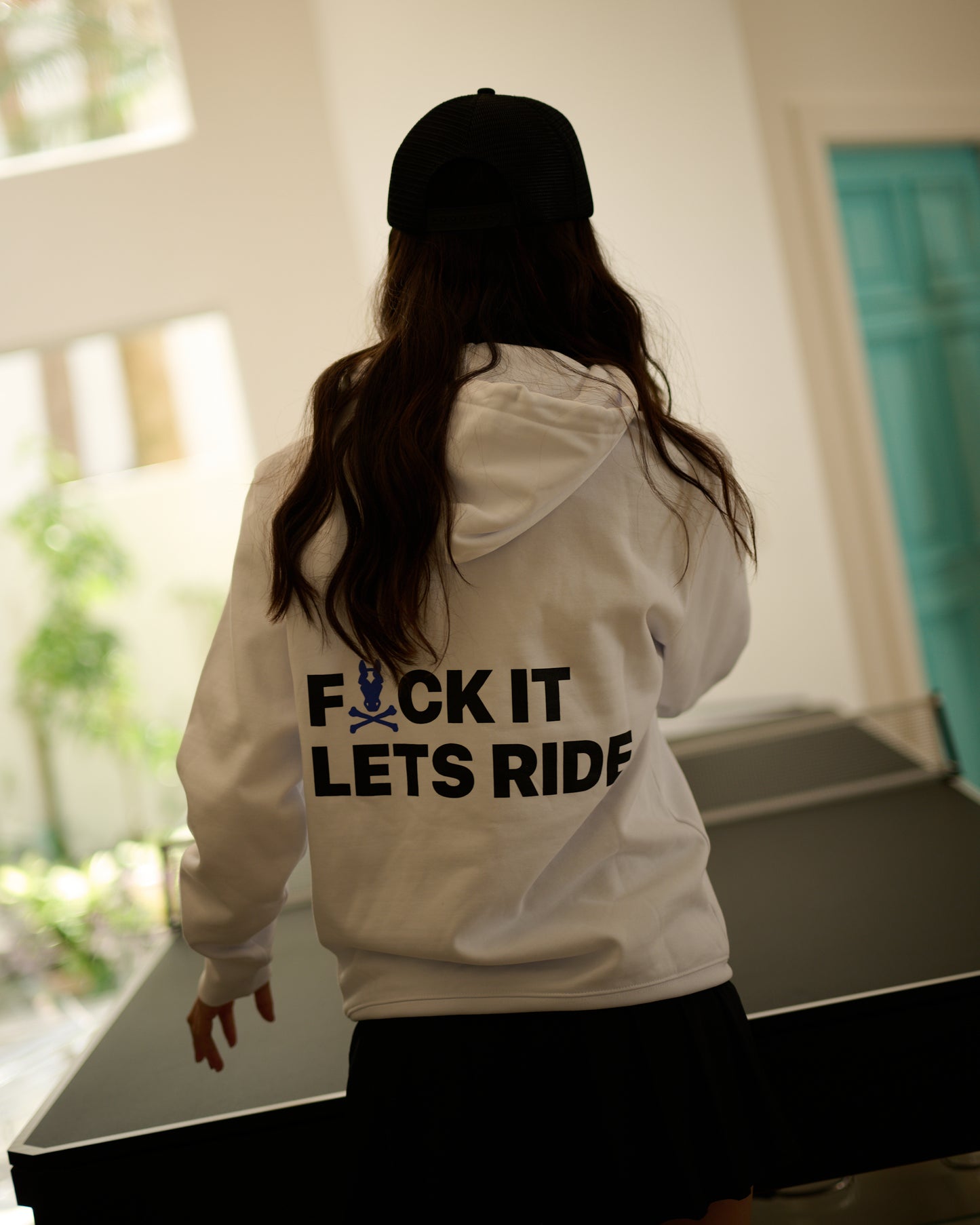 White LE RIDE. Sweatshirt