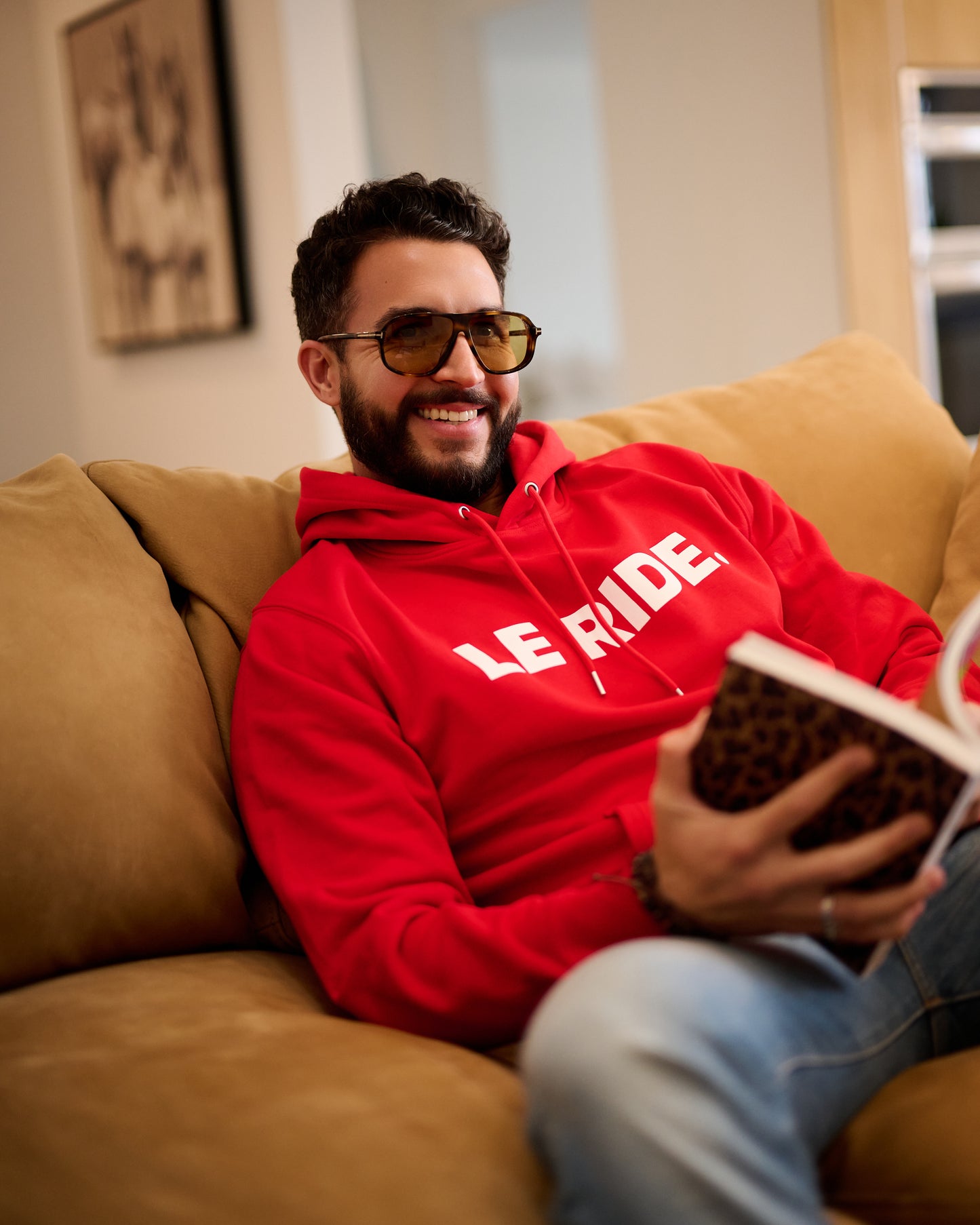 Red LE RIDE. Sweatshirt